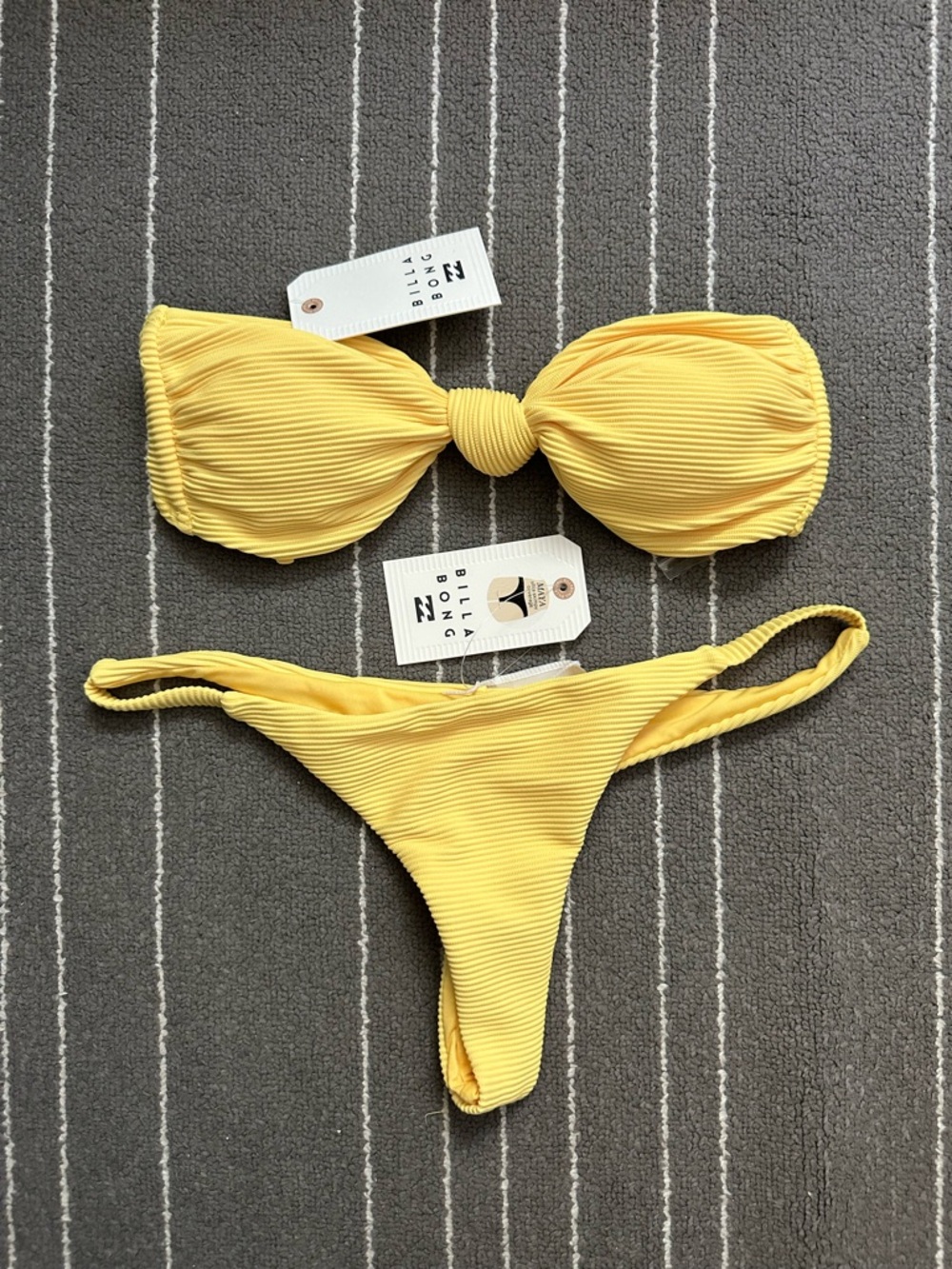 Billabong Tanlines Bikini Lola Bandeau Top & Maya Bottom